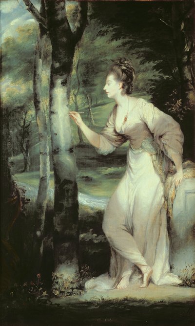 Portrait of Joanna Lloyd of Maryland, after a painting by Sir Joshua Reynolds or his studio by English School